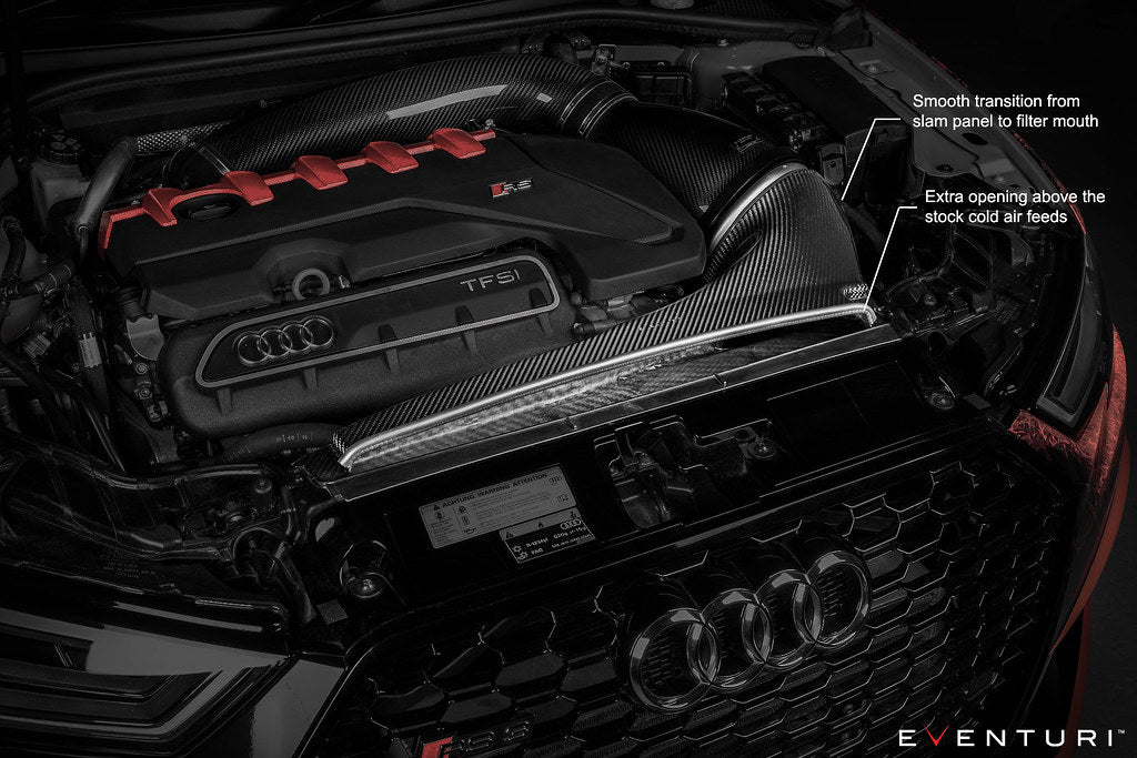 Eventuri Audi 8V Gen 2 RS3 / 8S TTRS Black Carbon Stage 3 Intake System