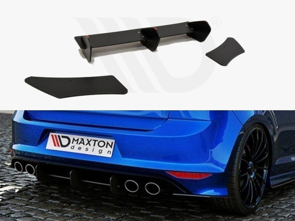 MAXTON DESIGN VW GOLF 7 R HATCHBACK REAR DIFFUSER & REAR SIDE SPLITTERS (2013-2016)
