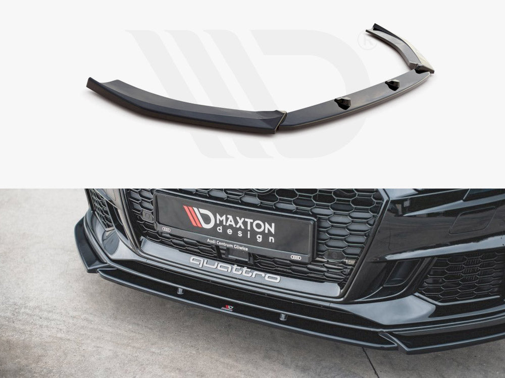 MAXTON DESIGN FRONT SPLITTER V.4 AUDI RS3 8V FACELIFT (2017-)