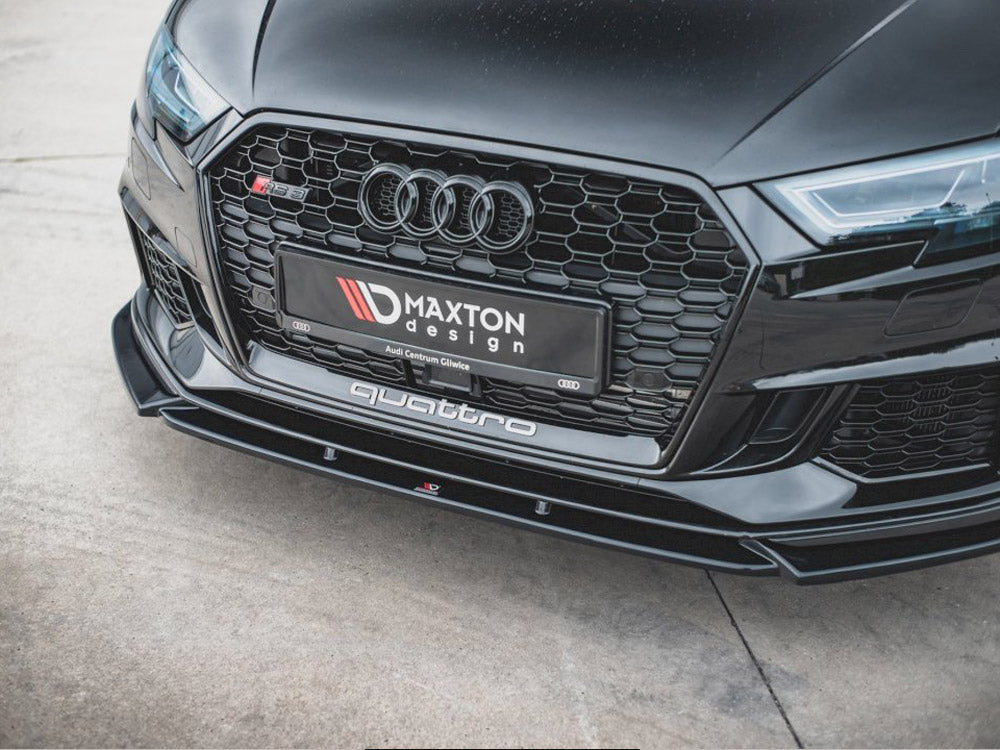 MAXTON DESIGN FRONT SPLITTER V.4 AUDI RS3 8V FACELIFT (2017-)