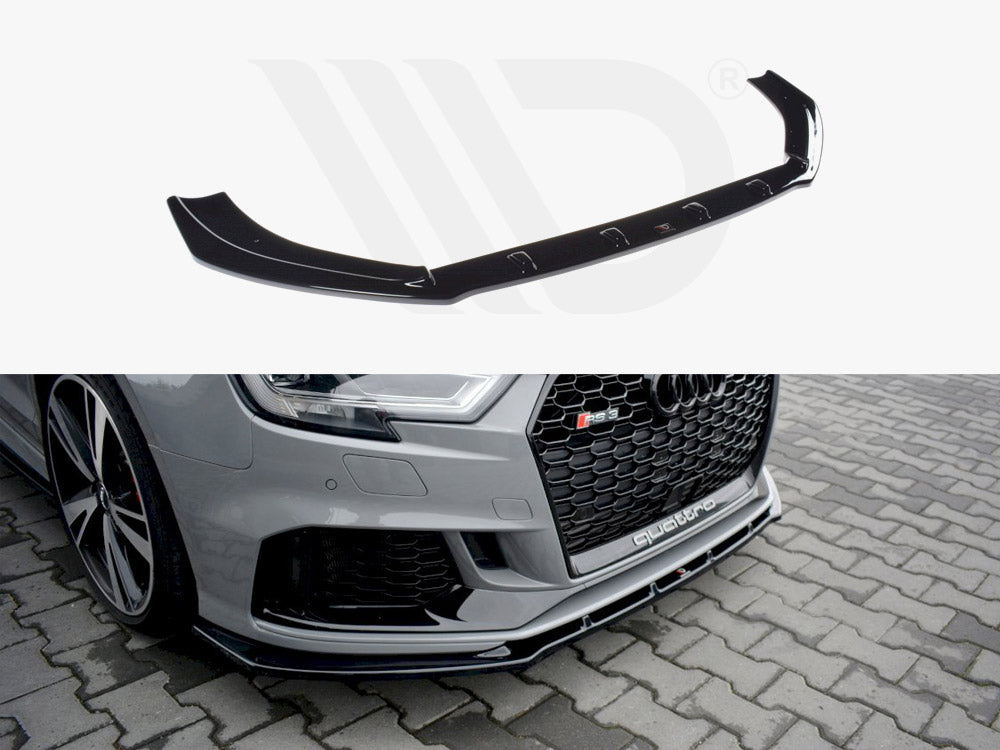 MAXTON DESIGN FRONT SPLITTER V.1 AUDI RS3 8V FACELIFT SEDAN