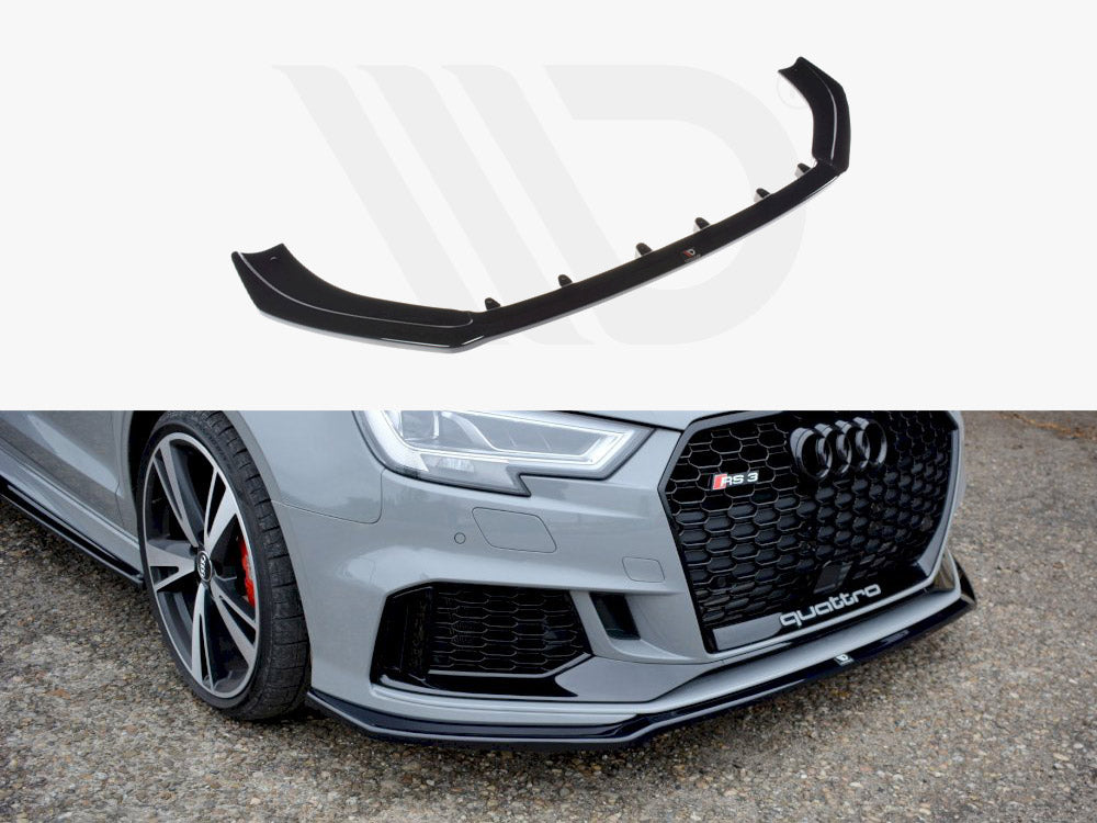 MAXTON DESIGN FRONT SPLITTER V.2 AUDI RS3 8V FACELIFT SEDAN (2017-2020)