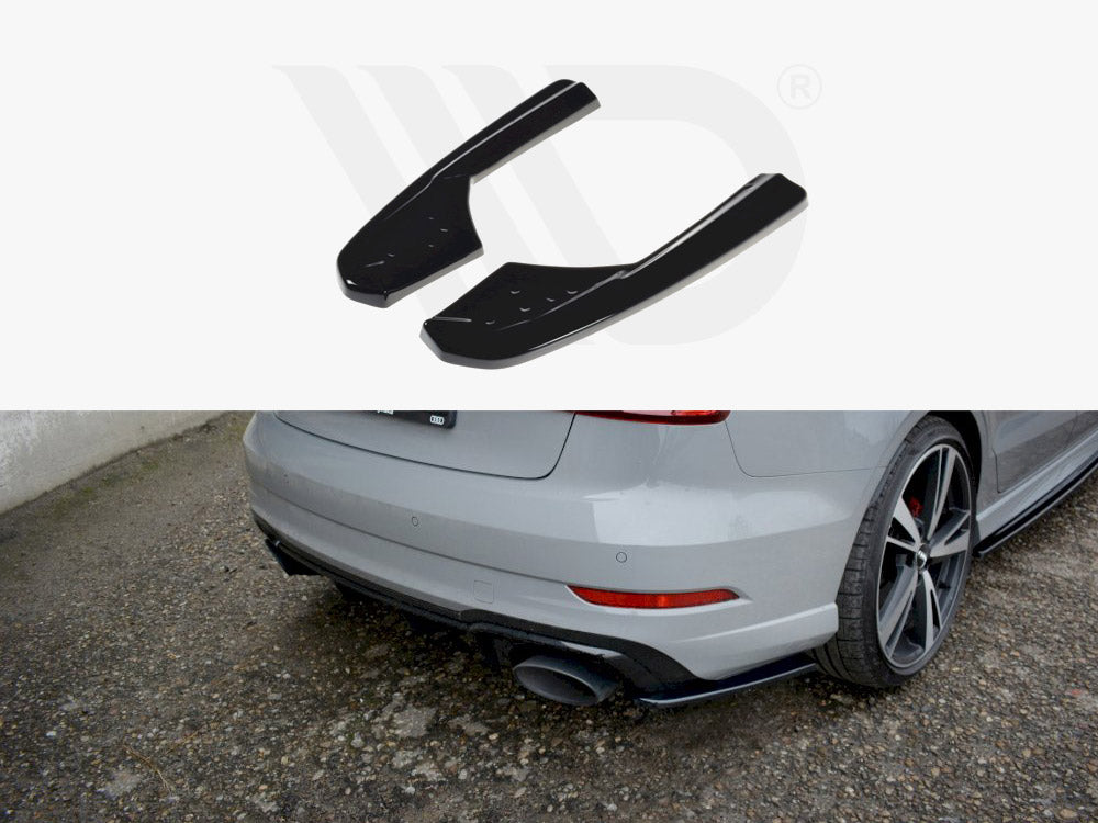 MAXTON DESIGN REAR SIDE SPLITTERS AUDI RS3 8V FACELIFT SEDAN (2017-2020)