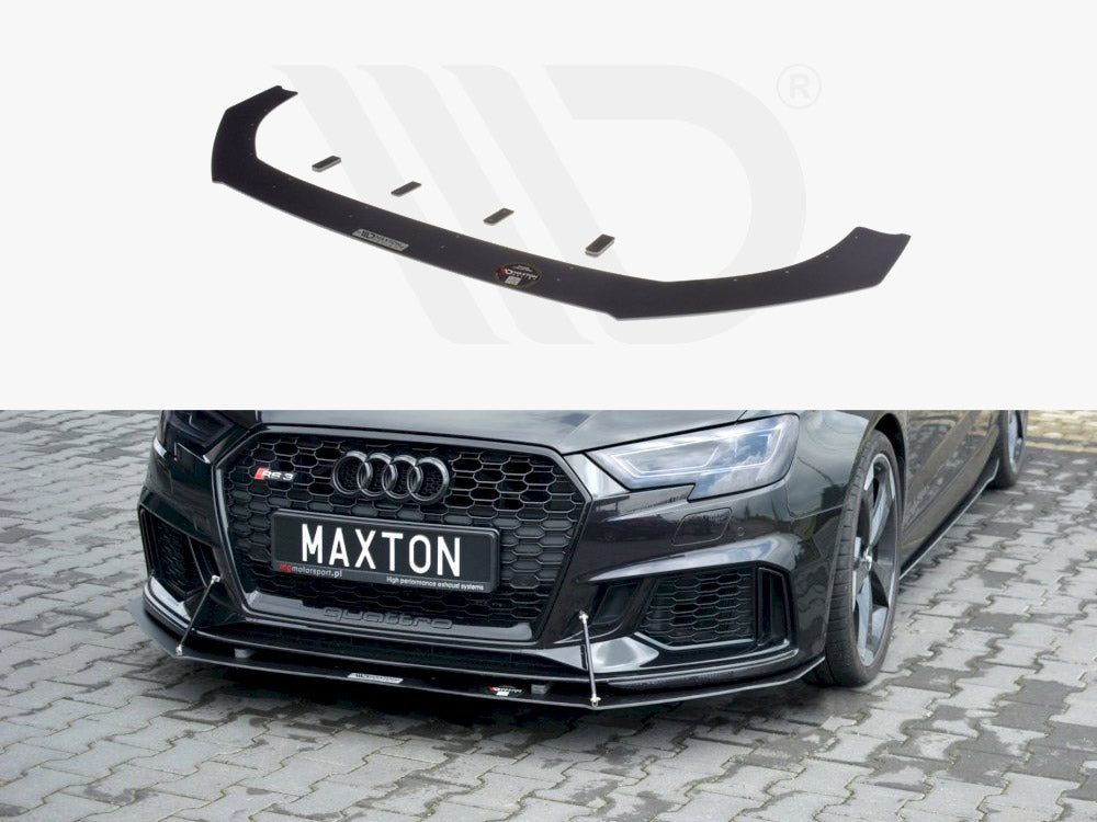 MAXTON DESIGN FRONT RACING SPLITTER V.1 AUDI RS3 8V FACELIFT SPORTBACK (2017-20)