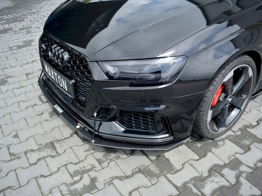 MAXTON DESIGN FRONT RACING SPLITTER V.1 AUDI RS3 8V FACELIFT SPORTBACK (2017-20)