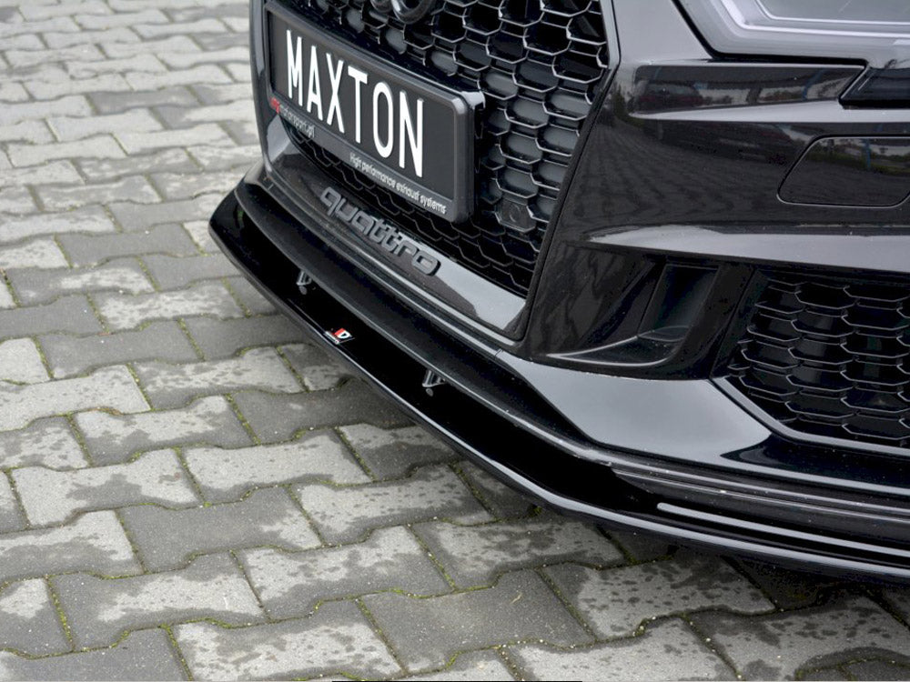 MAXTON DESIGN FRONT SPLITTER V.1 AUDI RS3 8V FACELIFT SPORTBACK (2017 - 20)