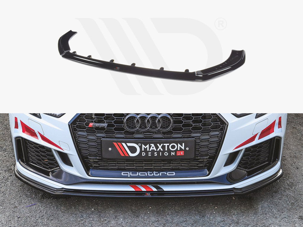 MAXTON DESIGN FRONT SPLITTER V.2 AUDI RS3 8V FACELIFT SPORTBACK (2017-2020)