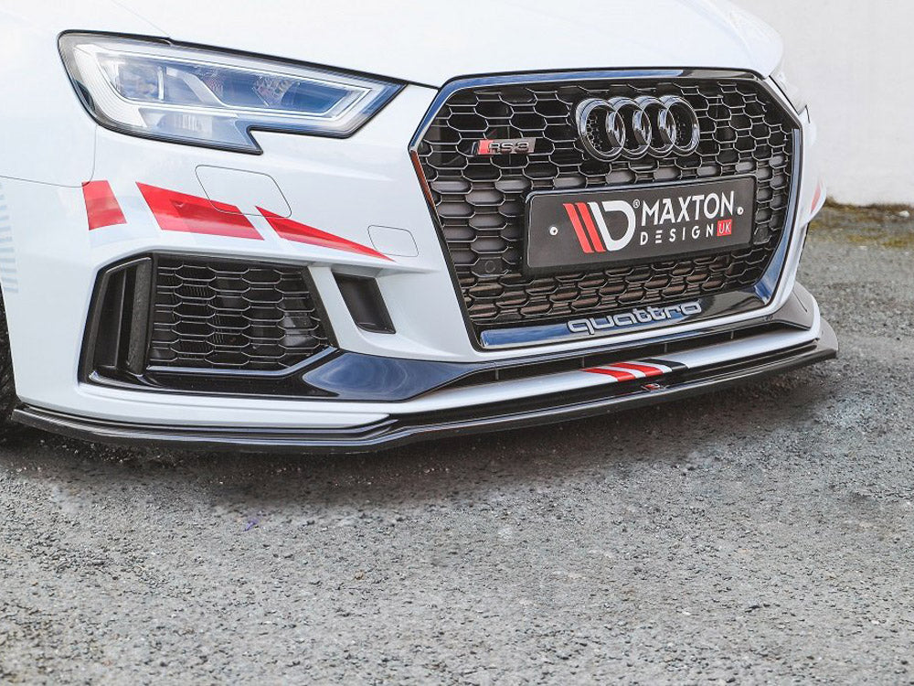 MAXTON DESIGN FRONT SPLITTER V.2 AUDI RS3 8V FACELIFT SPORTBACK (2017-2020)
