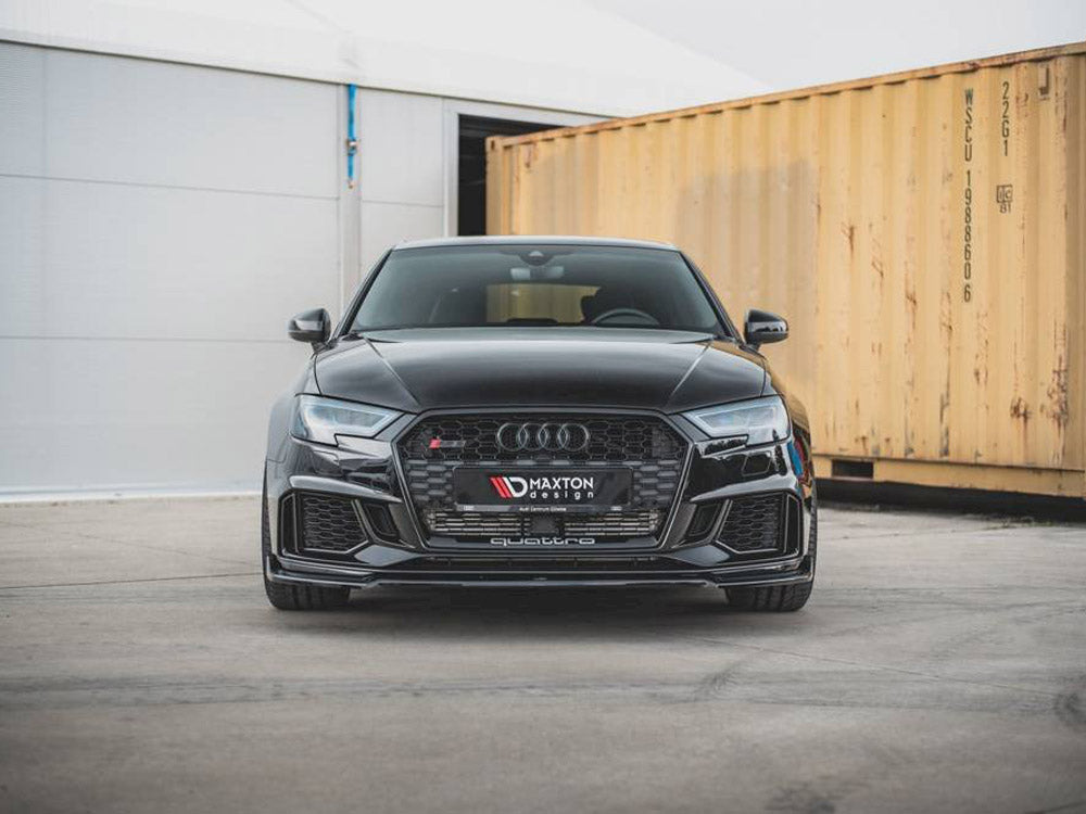 MAXTON DESIGN FRONT SPLITTER V.3 AUDI RS3 8V FACELIFT (2017-UP)