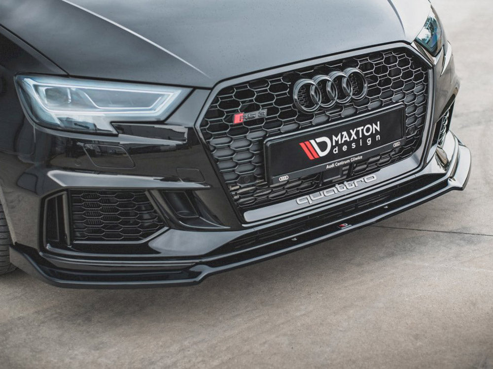 MAXTON DESIGN FRONT SPLITTER V.3 AUDI RS3 8V FACELIFT (2017-UP)