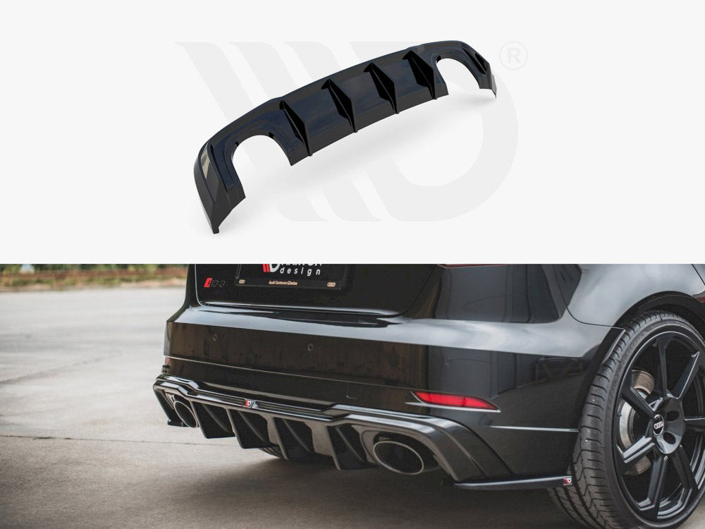 MAXTON DESIGN REAR VALANCE V.2 AUDI RS3 8V SPORTBACK FACELIFT
