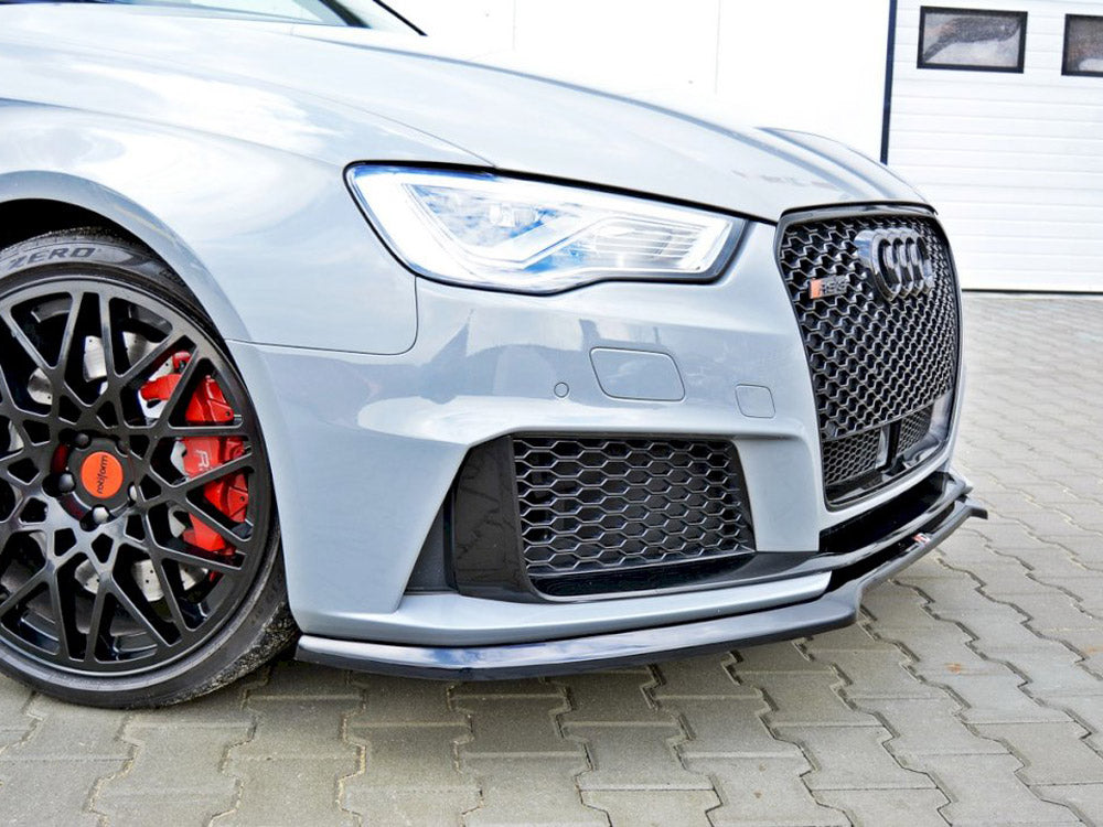 MAXTON DESIGN FRONT SPLITTER V.1 AUDI RS3 8V SPORTBACK PRE-FACELIFT (2015-2016)