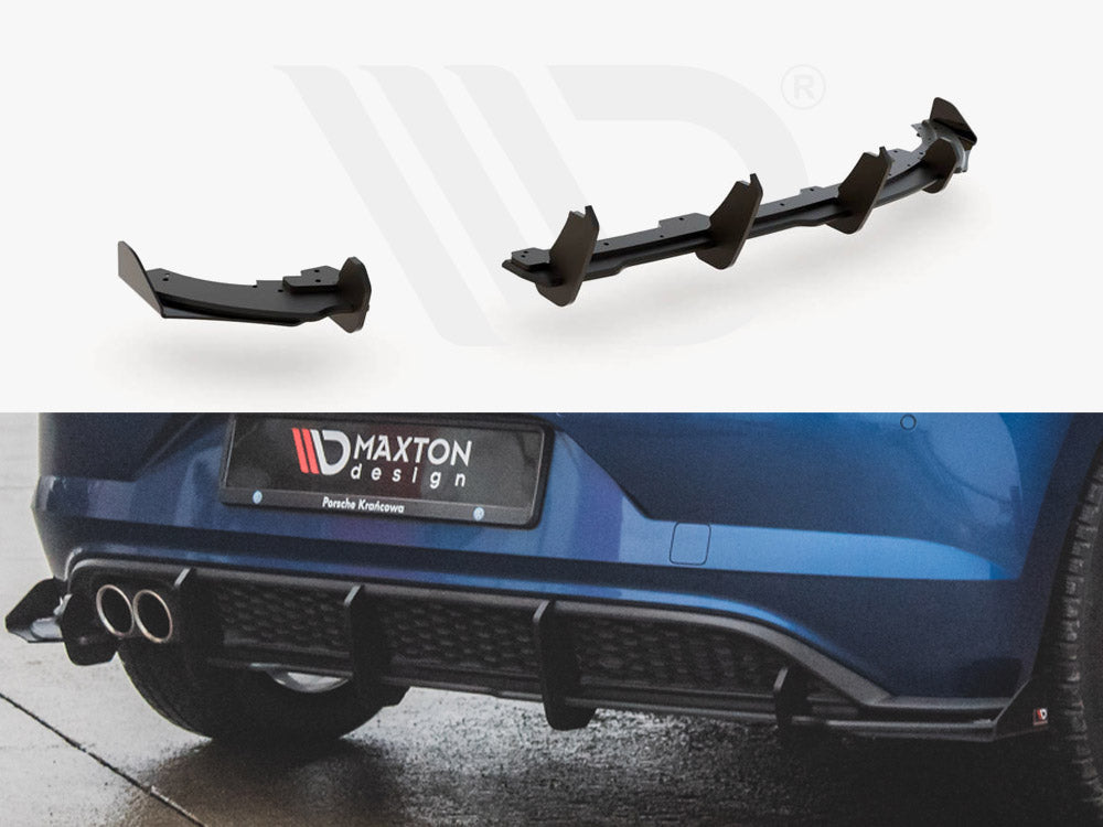 MAXTON DESIGN STREET PRO REAR VALANCE + FLAPS VW POLO GTI MK6