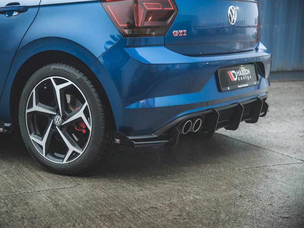 MAXTON DESIGN STREET PRO REAR VALANCE + FLAPS VW POLO GTI MK6