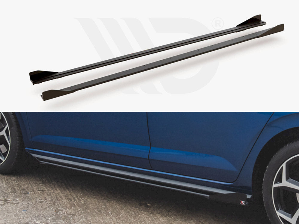 MAXTON DESIGN STREET PRO SIDE SKIRTS DIFFUSERS + FLAPS VW POLO GTI MK6
