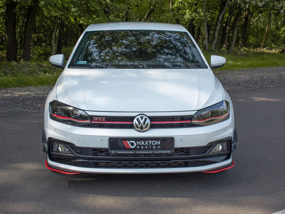 MAXTON DESIGN FRONT SPLITTER V.5 VW POLO MK6 GTI