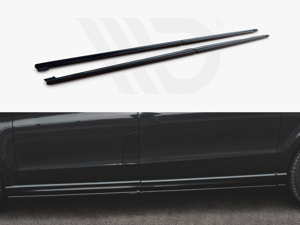 MAXTON DESIGN SIDE SKIRTS DIFFUSERS MERCEDES V-CLASS LONG AMG LINE W447 FACELIFT