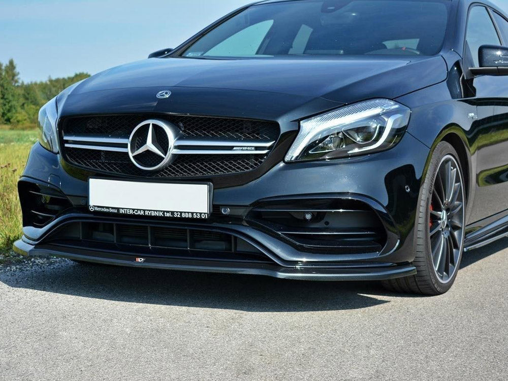 MAXTON DESIGN FRONT SPLITTER V.1 MERCEDES A W176 AMG FACELIFT