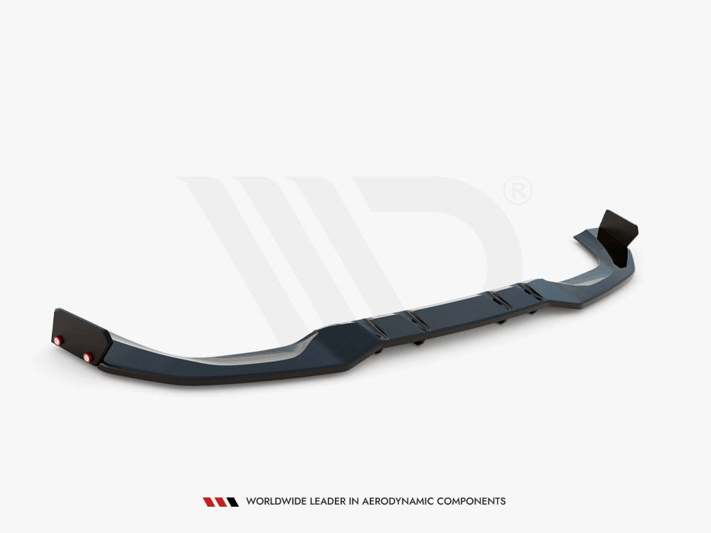 MAXTON DESIGN CENTRAL REAR SPLITTER + FLAPS MERCEDES AMG A 45 S AERO PACK W177