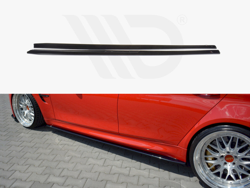 MAXTON DESIGN SIDE SKIRTS DIFFUSERS V.1 BMW M3 F80 (2014-18)