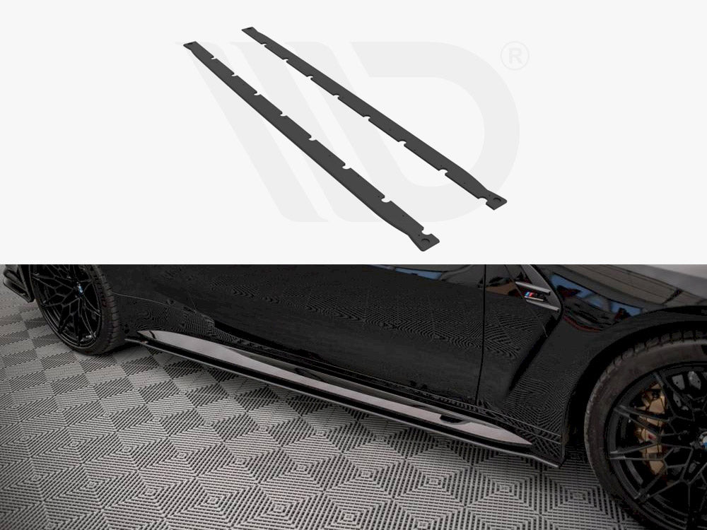 MAXTON DESIGN STREET PRO SIDE SKIRTS DIFFUSERS BMW M4 G82 (2021-)
