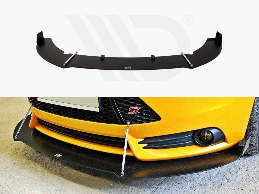 MAXTON DESIGN FRONT RACING SPLITTER FOCUS ST MK3 PREFACE MODEL VERSION 2