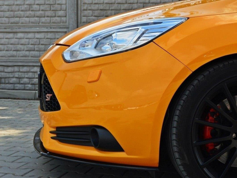 MAXTON DESIGN BONNET FRONT SPLITTER V.2 FORD FOCUS MK3 ST PREFACE MODEL
