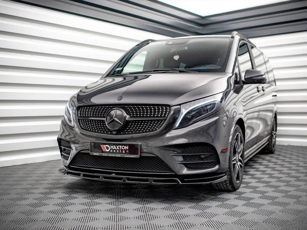 MAXTON DESIGN FRONT SPLITTER V.5 MERCEDES-BENZ V-CLASS AMG-LINE W447 FACELIFT (2019-)