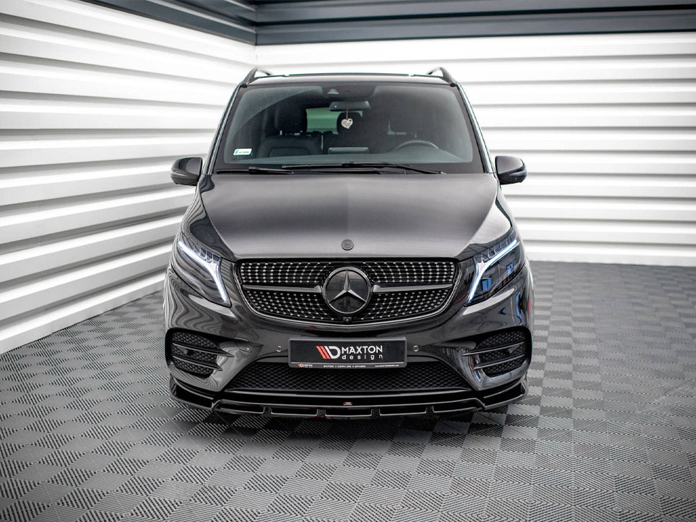 MAXTON DESIGN FRONT SPLITTER V.5 MERCEDES-BENZ V-CLASS AMG-LINE W447 FACELIFT (2019-)