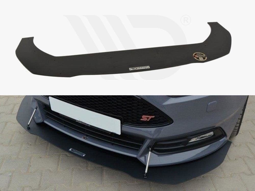 MAXTON DESIGN FRONT RACING SPLITTER FORD FOCUS ST MK3 FACELIFT