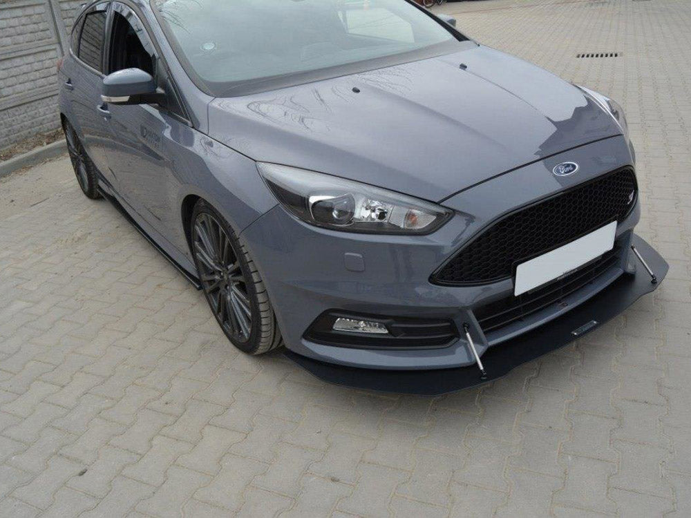 MAXTON DESIGN FRONT RACING SPLITTER FORD FOCUS ST MK3 FACELIFT