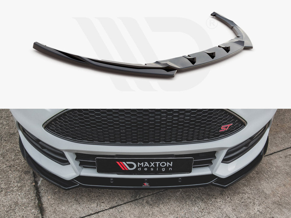MAXTON DESIGN FRONT SPLITTER V.5 FORD FOCUS ST MK3 FACELIFT