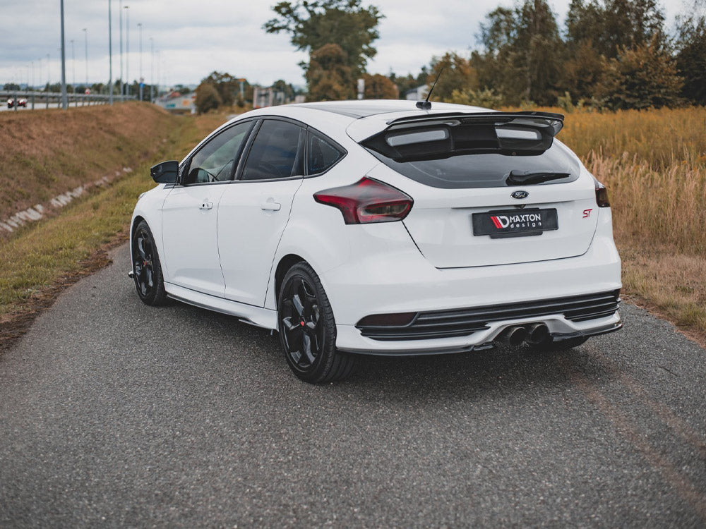 MAXTON DESIGN REAR SIDE SPLITTERS V.2 FORD FOCUS ST MK3 FACELIFT (2015-2018)