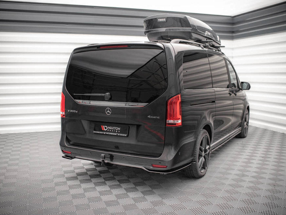 MAXTON DESIGN CENTRAL REAR SPLITTER (VERTICAL BARS) MERCEDES V-CLASS AMG-LINE W447 FACELIFT