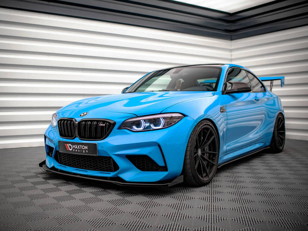 MAXTON DESIGN STREET PRO FRONT SPLITTER V.1 (+FLAPS) BMW M2 COMPETITION F87 (2018-2020)