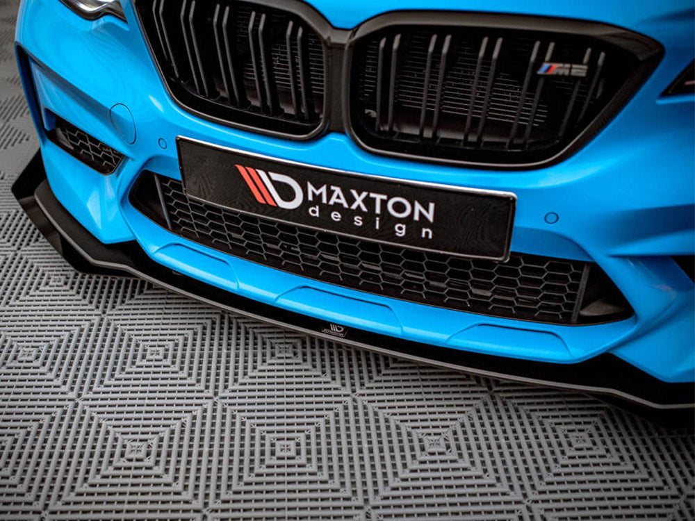 MAXTON DESIGN STREET PRO FRONT SPLITTER V.1 (+FLAPS) BMW M2 COMPETITION F87 (2018-2020)