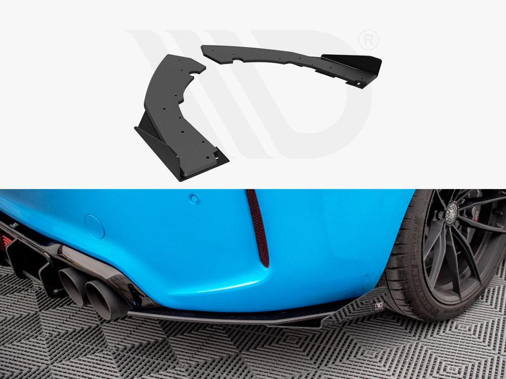 MAXTON DESIGN STREET PRO REAR SIDE SPLITTERS (+FLAPS) BMW M2 F87 (2016-2020)