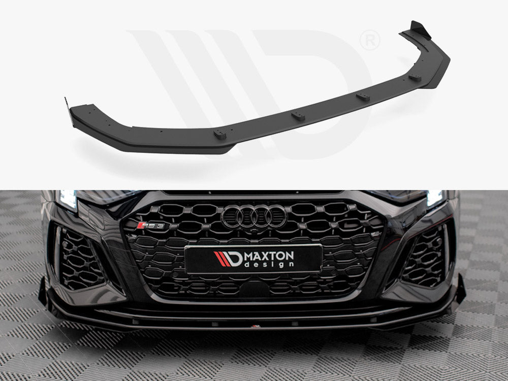 MAXTON DESIGN STREET PRO FRONT SPLITTER V.1 + FLAPS AUDI RS3 8Y