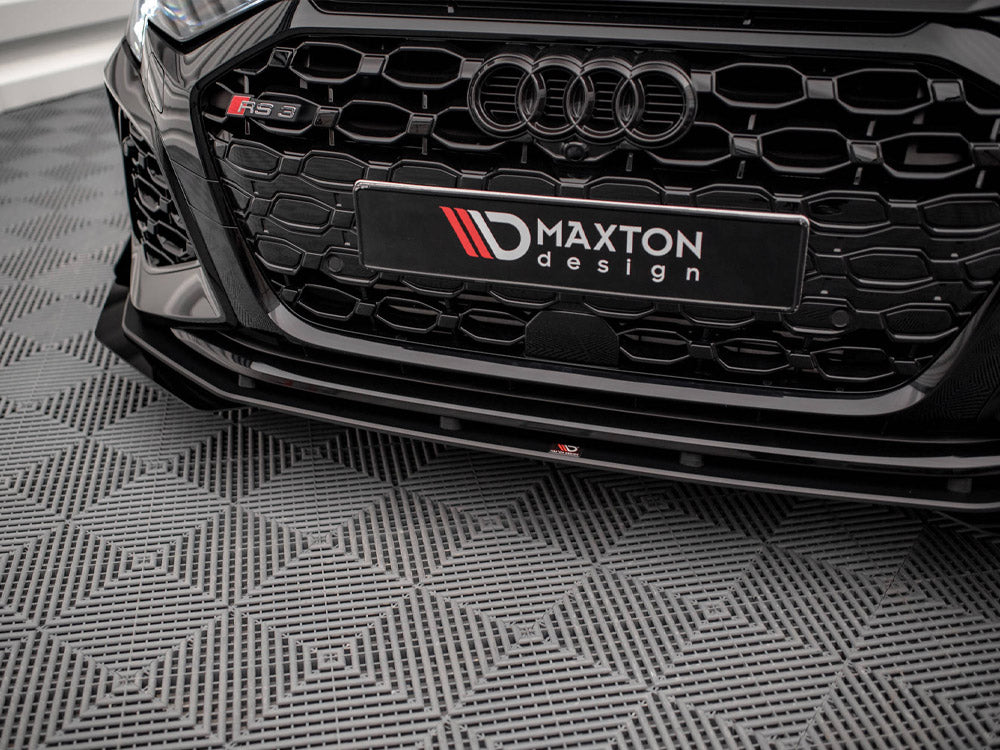 MAXTON DESIGN STREET PRO FRONT SPLITTER V.1 + FLAPS AUDI RS3 8Y