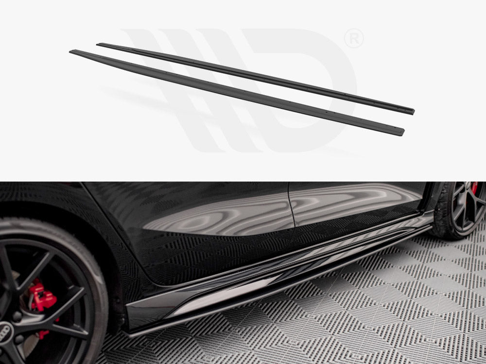 MAXTON DESIGN STREET PRO SIDE SKIRTS DIFFUSERS AUDI RS3 SPORTBACK 8Y (2020-)