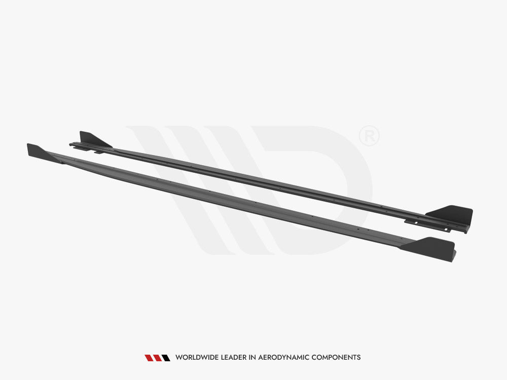 MAXTON DESIGN STREET PRO SIDE SKIRTS DIFFUSERS (+FLAPS) AUDI RS3 SPORTBACK 8Y (2020-)