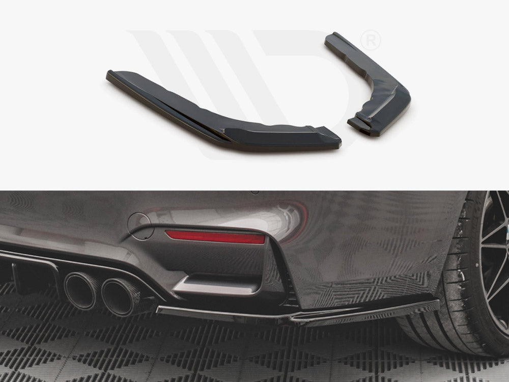 MAXTON DESIGN REAR SIDE SPLITTERS V.3 BMW M4 F82