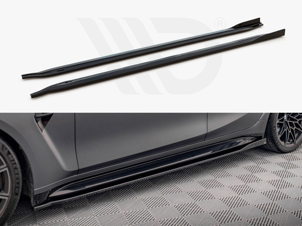 MAXTON DESIGN SIDE SKIRTS DIFFUSERS V.2 BMW M3 G80 (2021-)