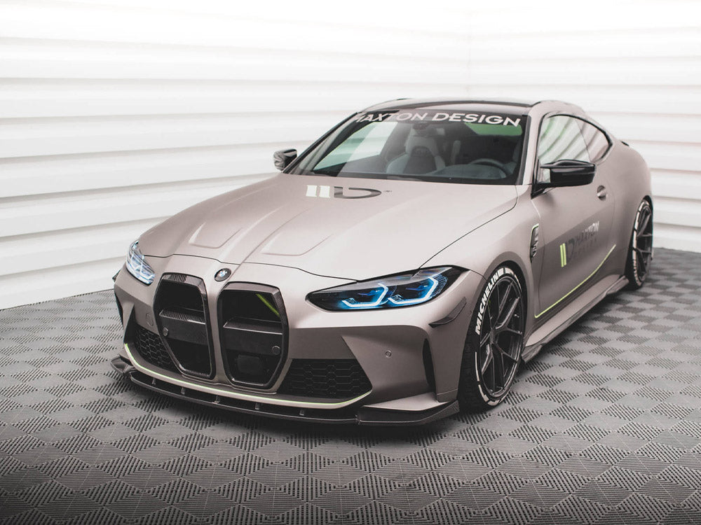 MAXTON DESIGN CARBON FIBER FRONT SPLITTER V.1 BMW M4 G82 / M3 G80