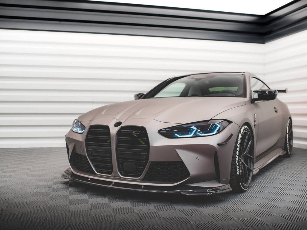 MAXTON DESIGN CARBON FIBER FRONT SPLITTER V.2 BMW M4 G82 / M3 G80