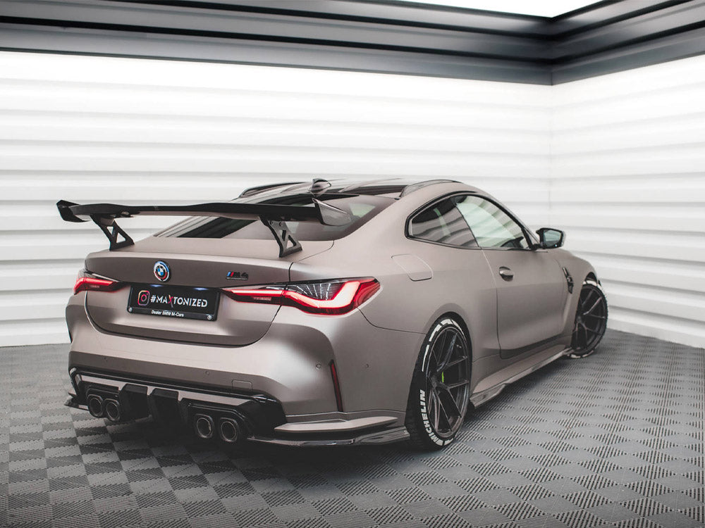 MAXTON DESIGN CARBON FIBER REAR SIDE SPLITTERS BMW M4 G82