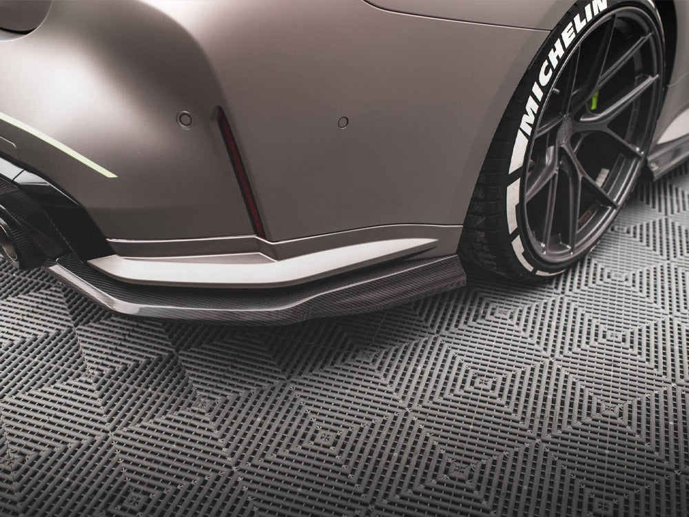 MAXTON DESIGN CARBON FIBER REAR SIDE SPLITTERS BMW M4 G82