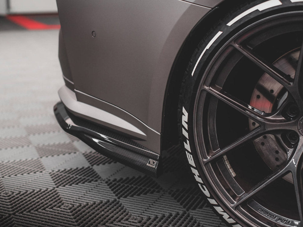 MAXTON DESIGN CARBON FIBER REAR SIDE SPLITTERS BMW M4 G82