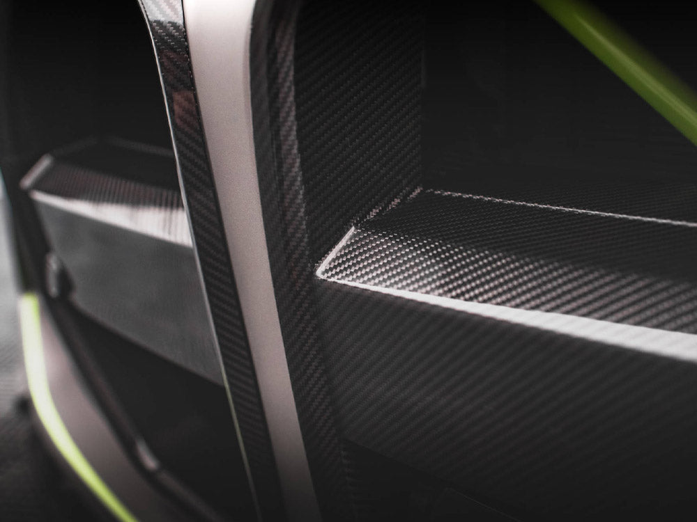 MAXTON DESIGN CARBON FIBER FRONT GRILL + LICENSE PLATE HOLDER BASE BMW M4 G82 / M3 G80