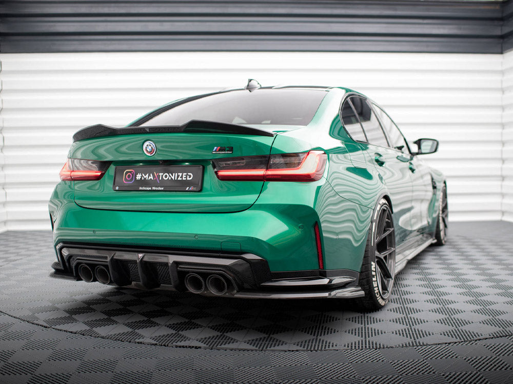 MAXTON DESIGN CARBON FIBER REAR SIDE SPLITTERS BMW M3 G80